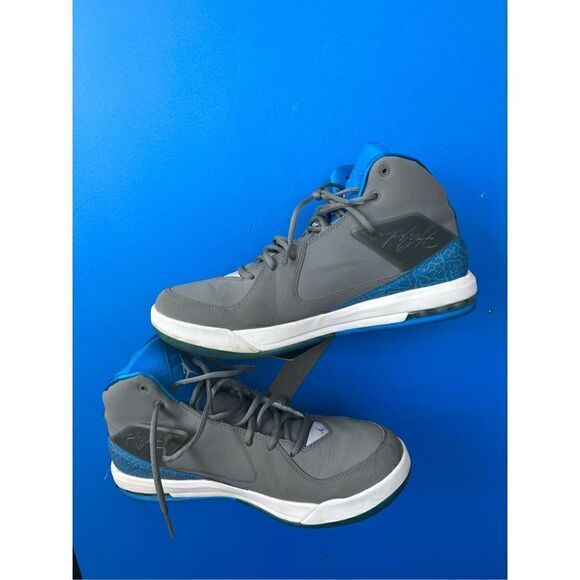 Nike Jordan Air Incline Flight Shoes Basketball Grey Blue White Size 13 - Picture 1 of 6